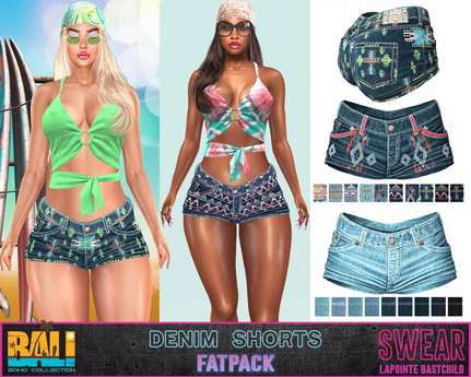 Second Life Marketplace - Denim Shorts Bali Denim Shorts